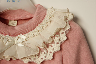 【2013新款冬裝女童打底衫 童針織衫 毛毛袖圓領加厚套頭衫138106】價格,廠家,圖片,童針織衫,湖州翔麟子服飾-